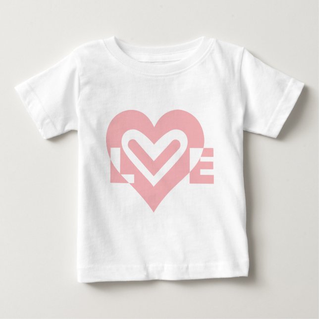 Camiseta Para Bebê Amor a Rosa (Frente)