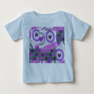 Camiseta Para Bebê Amor Adorável, Coração, Impressão