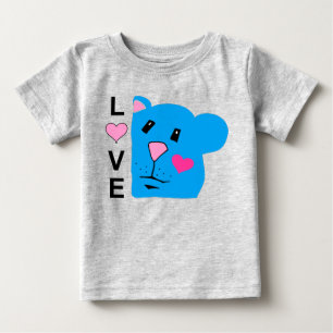 Camiseta Para Bebê Amor Com Um Bocado De Chipmunk Toddler Tee