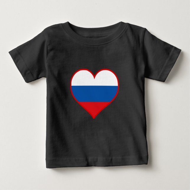 Camiseta Para Bebê Amor da Rússia (Frente)