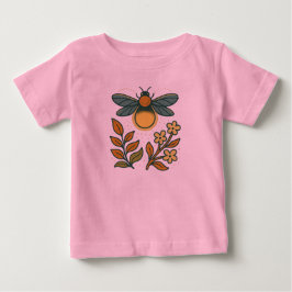 Camiseta Para Bebê Amor de Abelha