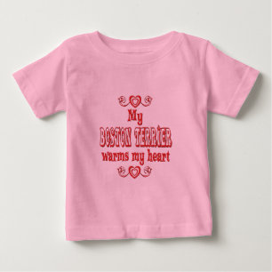 Camiseta Para Bebê Amor de BOSTON TERRIER