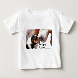 Camiseta Para Bebê amor de filhote de cachorro