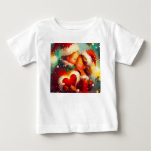 Camiseta Para Bebê Amor de Natal 3