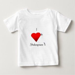 Camiseta Para Bebê Amor de Shakespeare