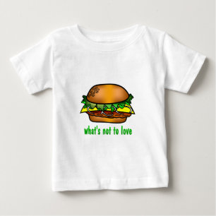 Camiseta Para Bebê Amor do Hamburger