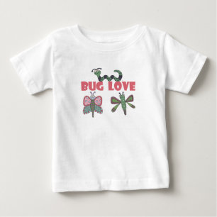 Camiseta Para Bebê Amor do inseto