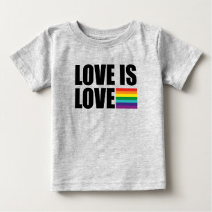 Camiseta Para Bebê Amor é Amor