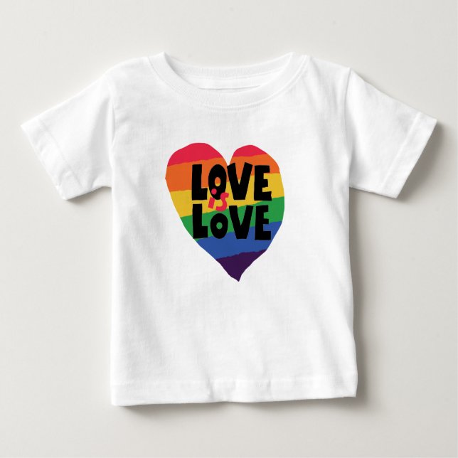 Camiseta Para Bebê Amor é Amor (Frente)