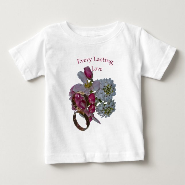 Camiseta Para Bebê Amor eterno (Frente)