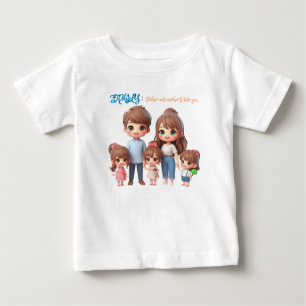 Camiseta Para Bebê Amor Familiar