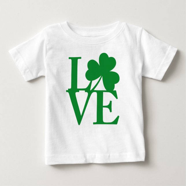 Camiseta Para Bebê Amor Ireland (Frente)