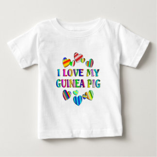 Camiseta Para Bebê Amor Meu Porco Da Guiné