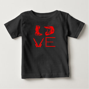 Camiseta Para Bebê Amor Por Moto De Terra Presente Engraçado Para Mot