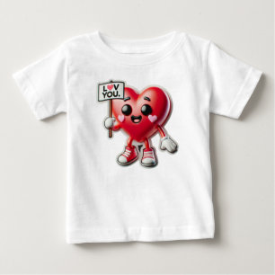 Camiseta Para Bebê Amor Sincero
