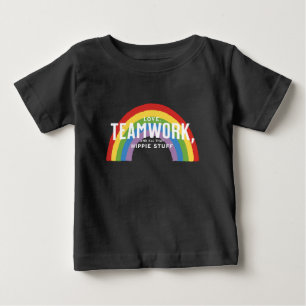 Camiseta Para Bebê Amor, trabalho em equipe, e todas essas coisas hip