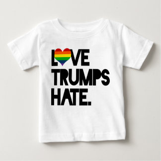 Camiseta Para Bebê Amor Trumps Ódio