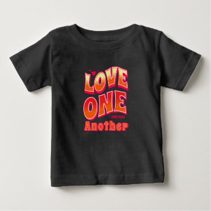 Camiseta Para Bebê Amor Um Ao Outro John 13:34