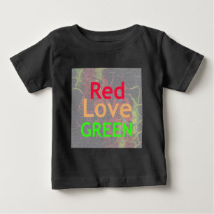 CAMISETA PARA BEBÊ AMOR VERMELHO DOUTORADO VERDE