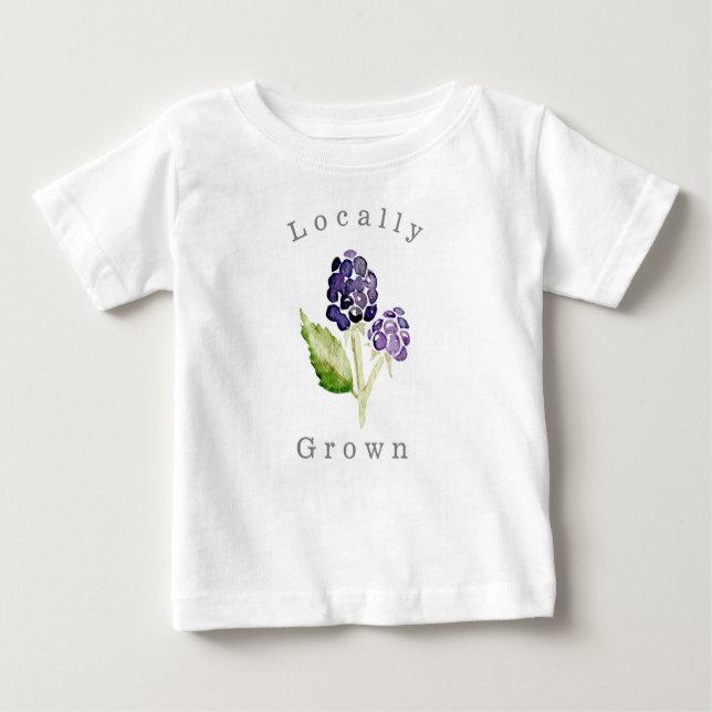 Camiseta Para Bebê Amorango Amoreiro Cultivado Localmente Duo | Fruta (Frente)