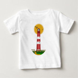 Camiseta Para Bebê Amrum Lighthouse Alemanha
