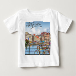 Camiseta Para Bebê Amsterdã