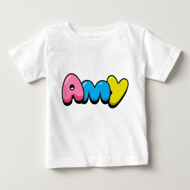 Camiseta Para Bebê Amy (Frente)