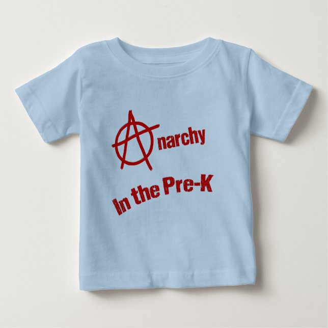 Camiseta Para Bebê Anarquia no Pre-K (Frente)