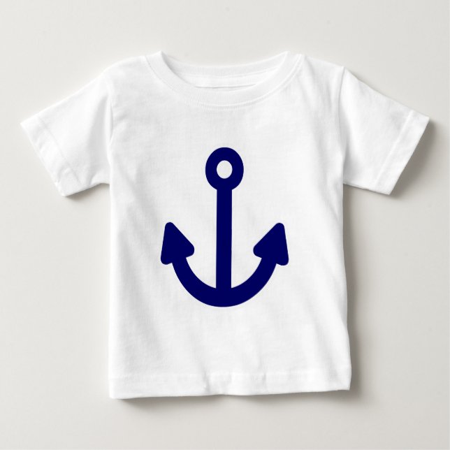 Camiseta Para Bebê Âncora (Frente)