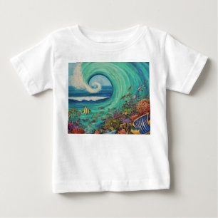Camiseta Para Bebê "Ande pelas ondas: Ocean Vibes Tee"