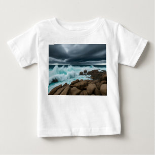 Camiseta Para Bebê "Ande pelas ondas: Ocean Vibes Tee"