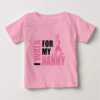 Camiseta Para Bebê Ando por minha babá rosa