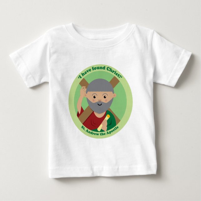 Camiseta Para Bebê Andrew, o Apostle (Frente)