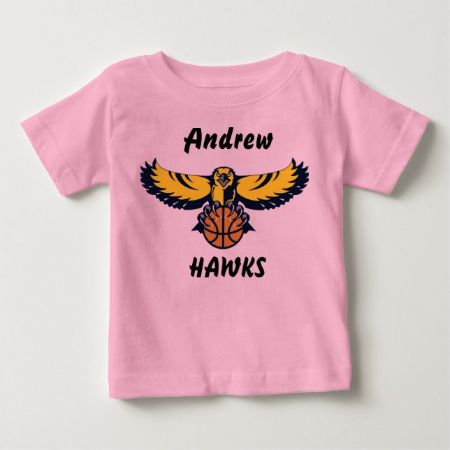 Camiseta Para Bebê andrewhawks2, HAWKS, Andrew (Frente)