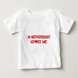 Camiseta Para Bebê Anestesiologista Me Ama