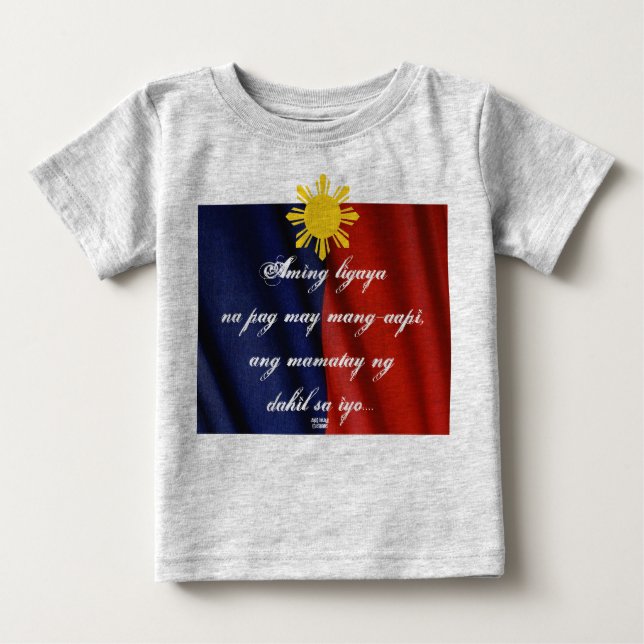 Camiseta Para Bebê ang mamatay nat dahil sayo baby (Frente)