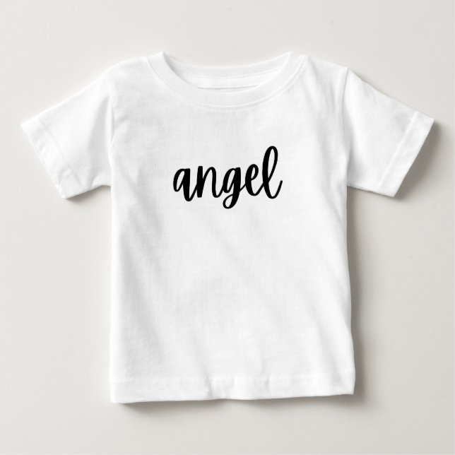 Camiseta Para Bebê Angel (Frente)