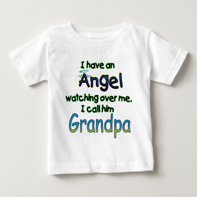 CAMISETA PARA BEBÊ ANGEL CHAMADO GRANDPA (Frente)