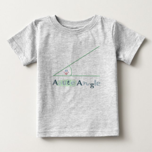 Camiseta Para Bebê Ângulo agudo (Frente)