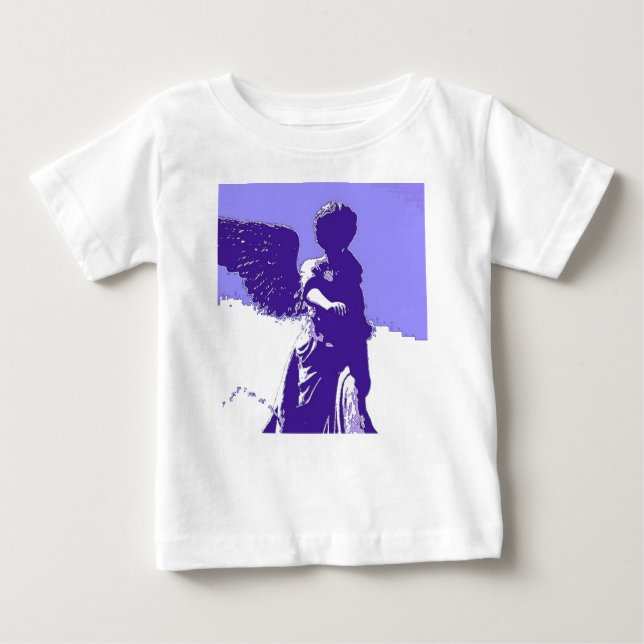 Camiseta Para Bebê Ângulos de pop Art (Frente)