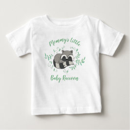 Camiseta Para Bebê Animais da Floresta Chá de fraldas Raccoon