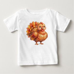 Camiseta Para Bebê Animais de Fazenda Fofos-Peru