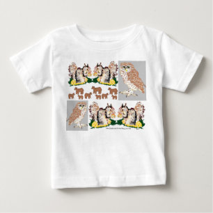 Camiseta Para Bebê Animais do Bebê-Camisa da Floresta