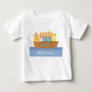 Camiseta Para Bebê Animais Fofos, Arca de Noé, para bebês