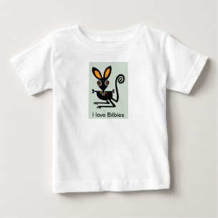 Camiseta Para Bebê Animais selvagens - Adoro BILBIES - Marsupial
