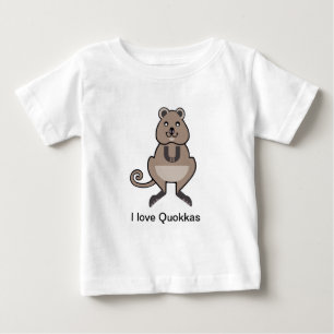 Camiseta Para Bebê Animais selvagens - Bonita, adoro QUOKAS - Vida se