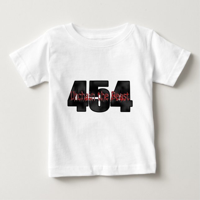 Camiseta Para Bebê Animal grande do bloco 454 (Frente)