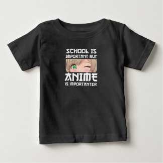 Camiseta Para Bebê Anime Merch Shirt Apenas Uma Menina Que Ama Anime 