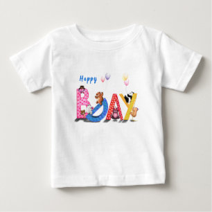 Camiseta Para Bebê Aniversário Bebê T-Shirt Feliz Festa de Ursos Engr