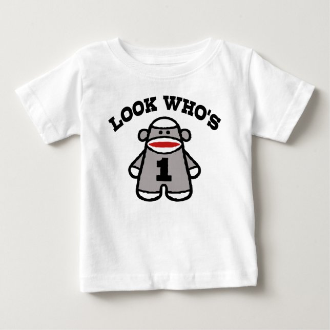 Camiseta Para Bebê Aniversário de 1 ano (Frente)